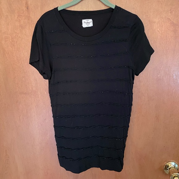 J. Crew Heirloom T-shirt with size M black - Picture 1 of 4